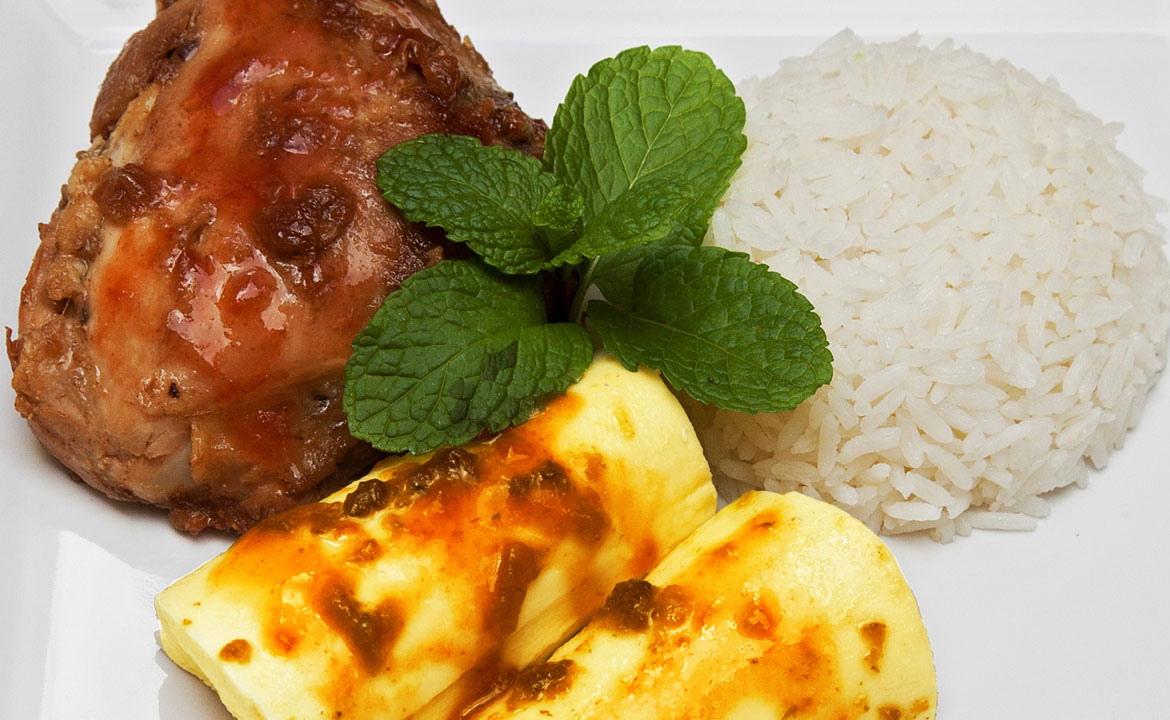 Free-range Hen with Cassava